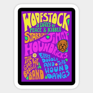 Woofstock Festival Sticker